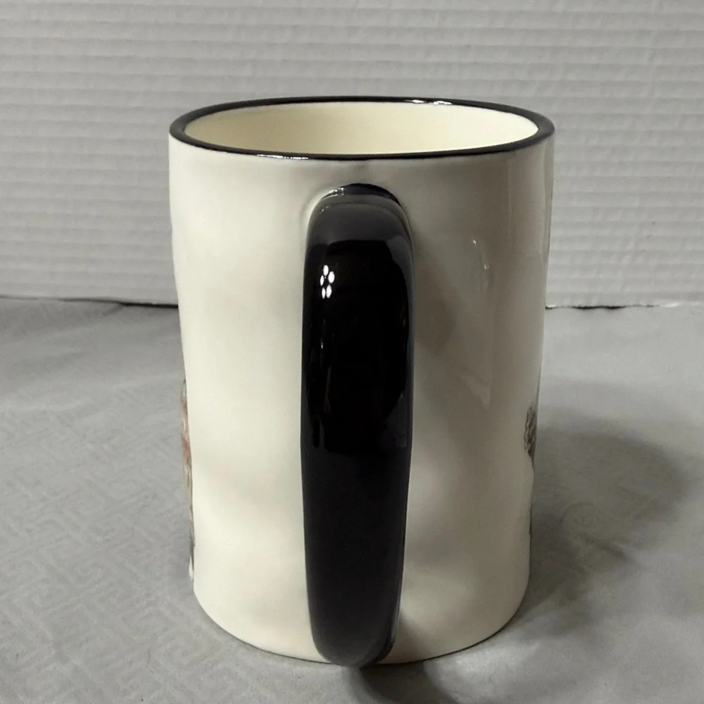 Signature Stylish Llama Mug Cup Oversized Cool Dad Grandpa Sweater Black Handle